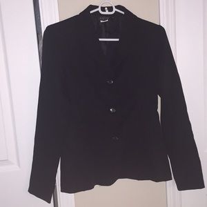 Black Three Button Blazer